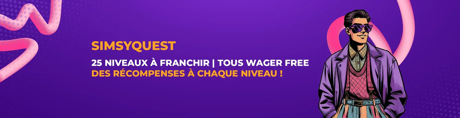 SimsyQuest sur Simsinos : 25 niveaux à franchir, tous sans wager